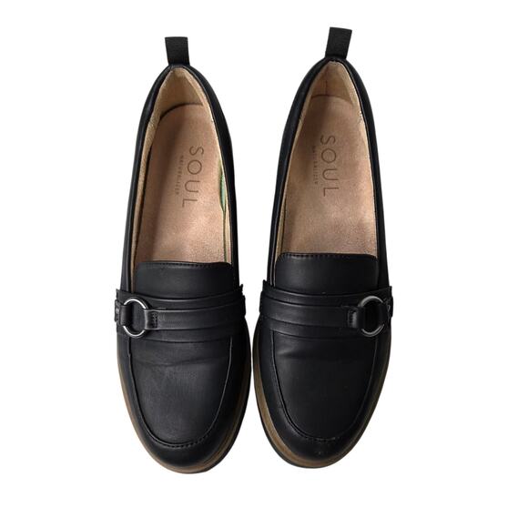 Soul Naturalizer SOUL Women's Joyla Black Burnished Loafer Shoes SZ 9M Comfort - Picture 2 of 12